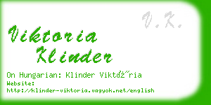 viktoria klinder business card